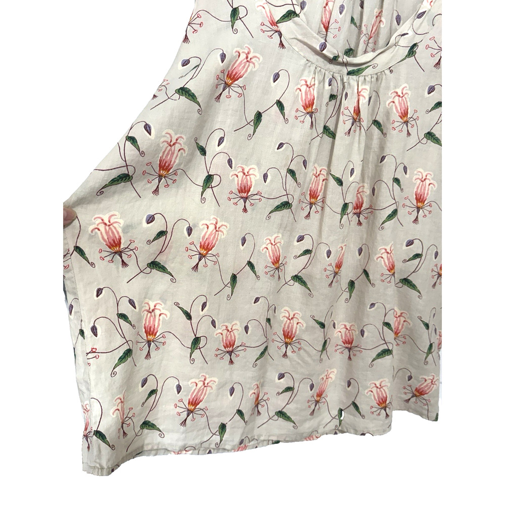 Anthropologie HD in Paris Floral Peasant Blouse Boho Cottagecore Sz 12 NWOT - Picture 4 of 8